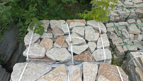 Гранитный плитняк галтованный для парковки купить в Чехову