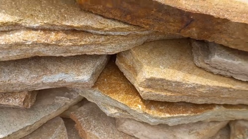 Плитняк златолит жёлтый золотистый для фасада 1,5-3см купить в Чехову