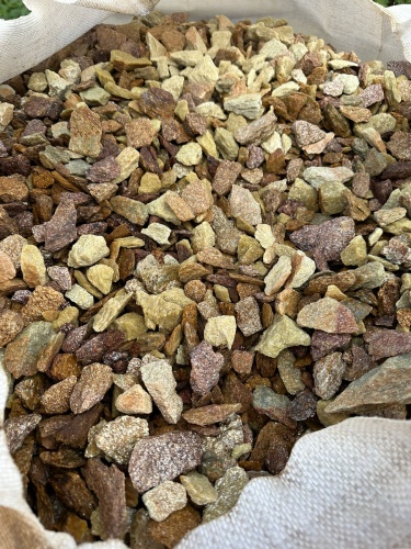 Златолит персиковый декоративная каменная крошка купить в Чехову