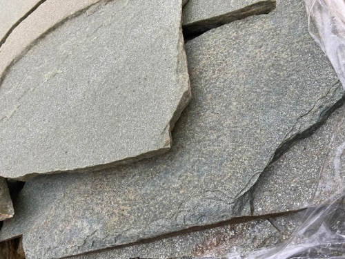 Плитняк златолит зелёный для цоколя, отмостки купить в Чехову