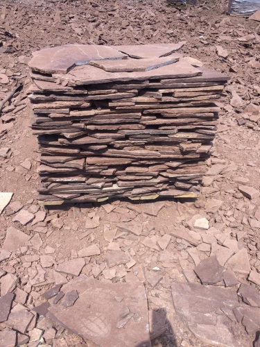 Плитняк лемезит бордовый для цоколя 1,5-2 см купить в Чехову