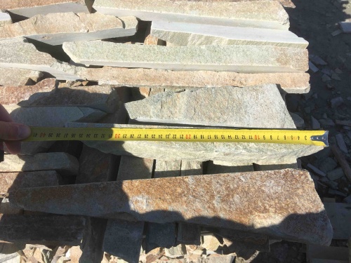 Горбушка златолит золотистый для облицовки купить в Чехову