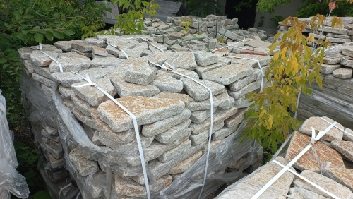 Гранитный плитняк галтованный для парковки купить в Чехову