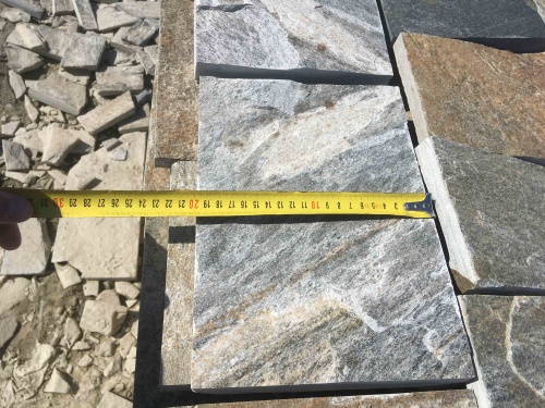 Плитка пилёная златолит Уральский для цоколя, отмостки купить в Чехову