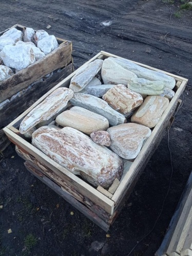 Златолит жёлтый, жёлто-зелёный глыбки и валуны для ланшафтного дизайна купить в Чехову